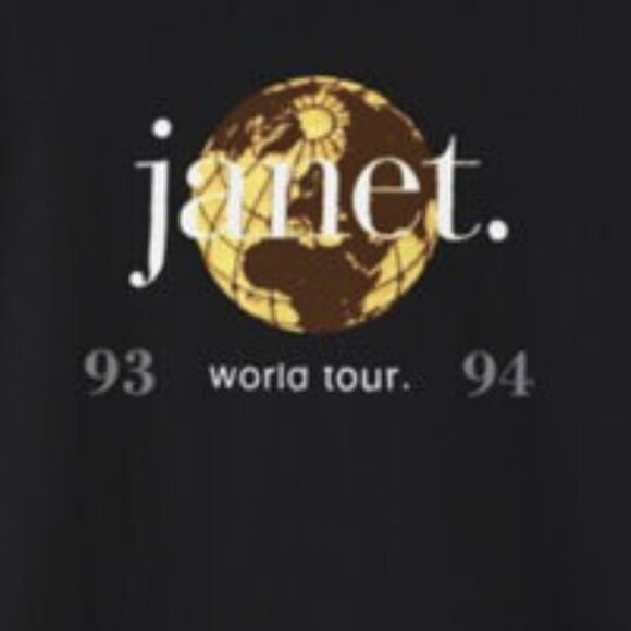Janet Jackson 93-94 World Tour T-Shirt 2 Sided Album Music Concert Fan Gift 05 - Picture 3 of 6